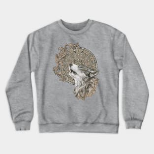 Mandala wolf Crewneck Sweatshirt